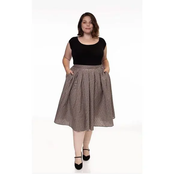 Retrolicious Retro Boat Neck Top in Black - Picture 5 of 10